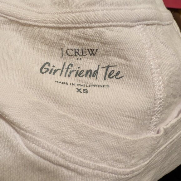 Jcrew white girlfriend tee - Picture 2 of 3